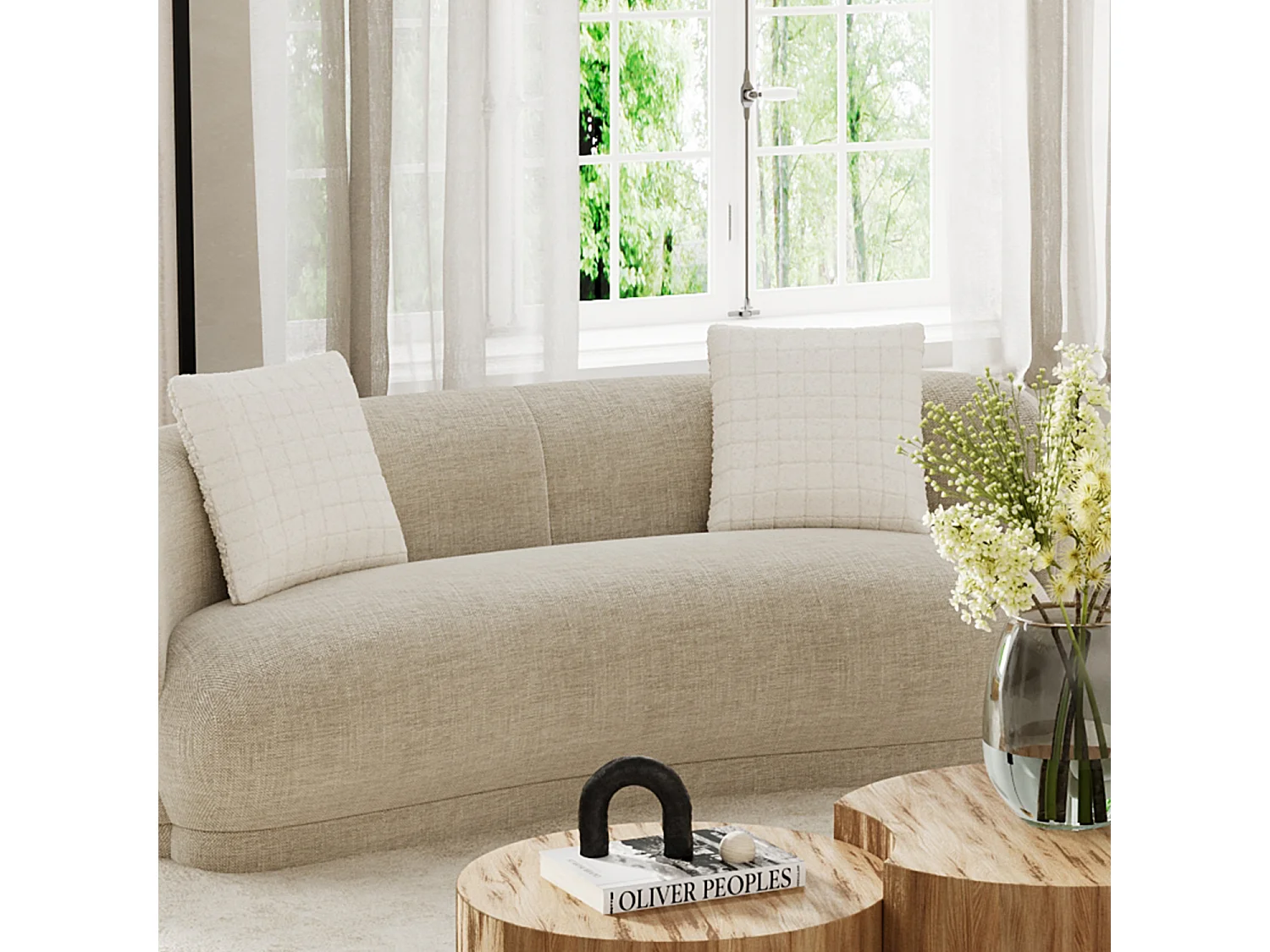 ISTANBUL - Coussin fourrure