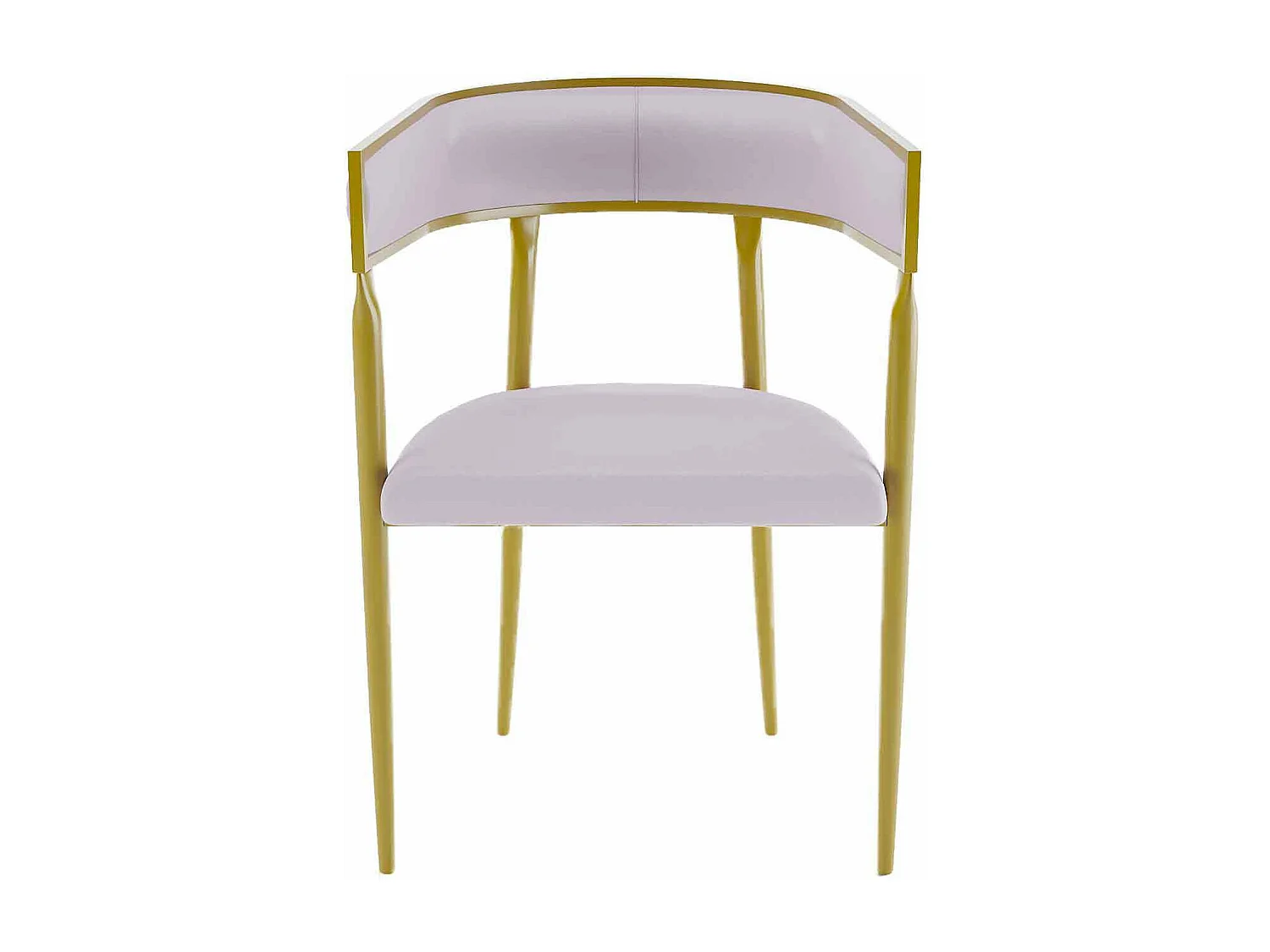 AURORE - Chaise de salle à manger design dossier arrondi velours