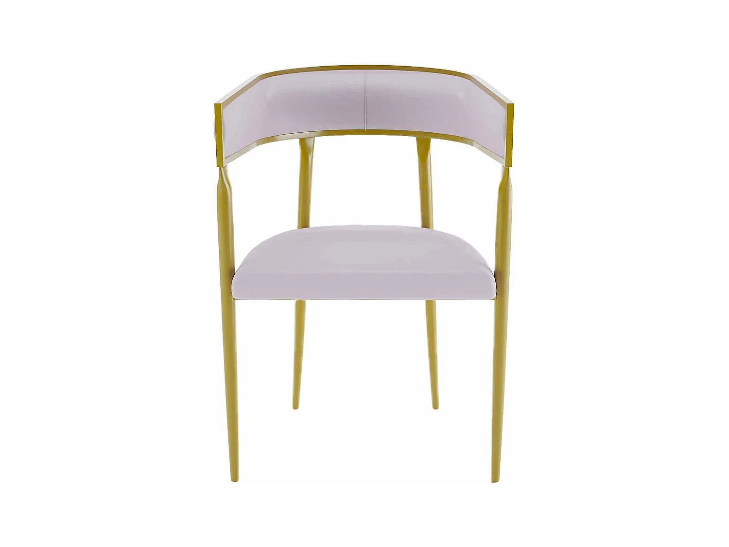 AURORE - Chaise de salle à manger design dossier arrondi velours