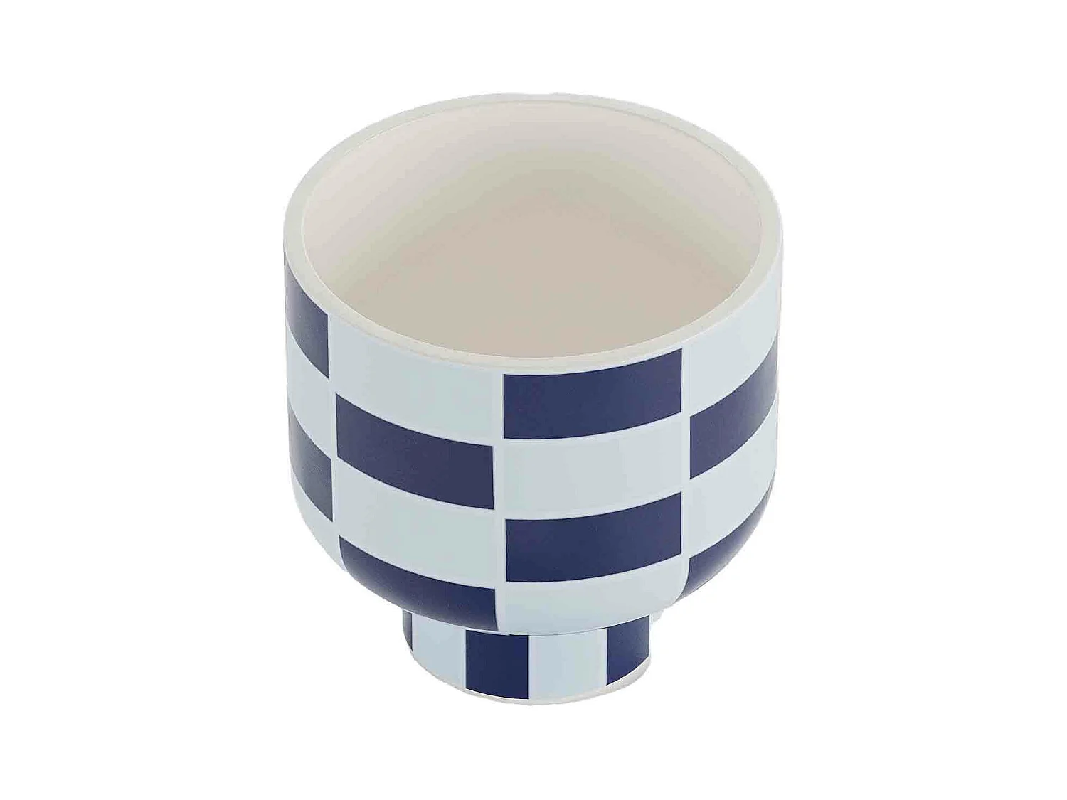 VERSAILLES - Vase céramique motif damier