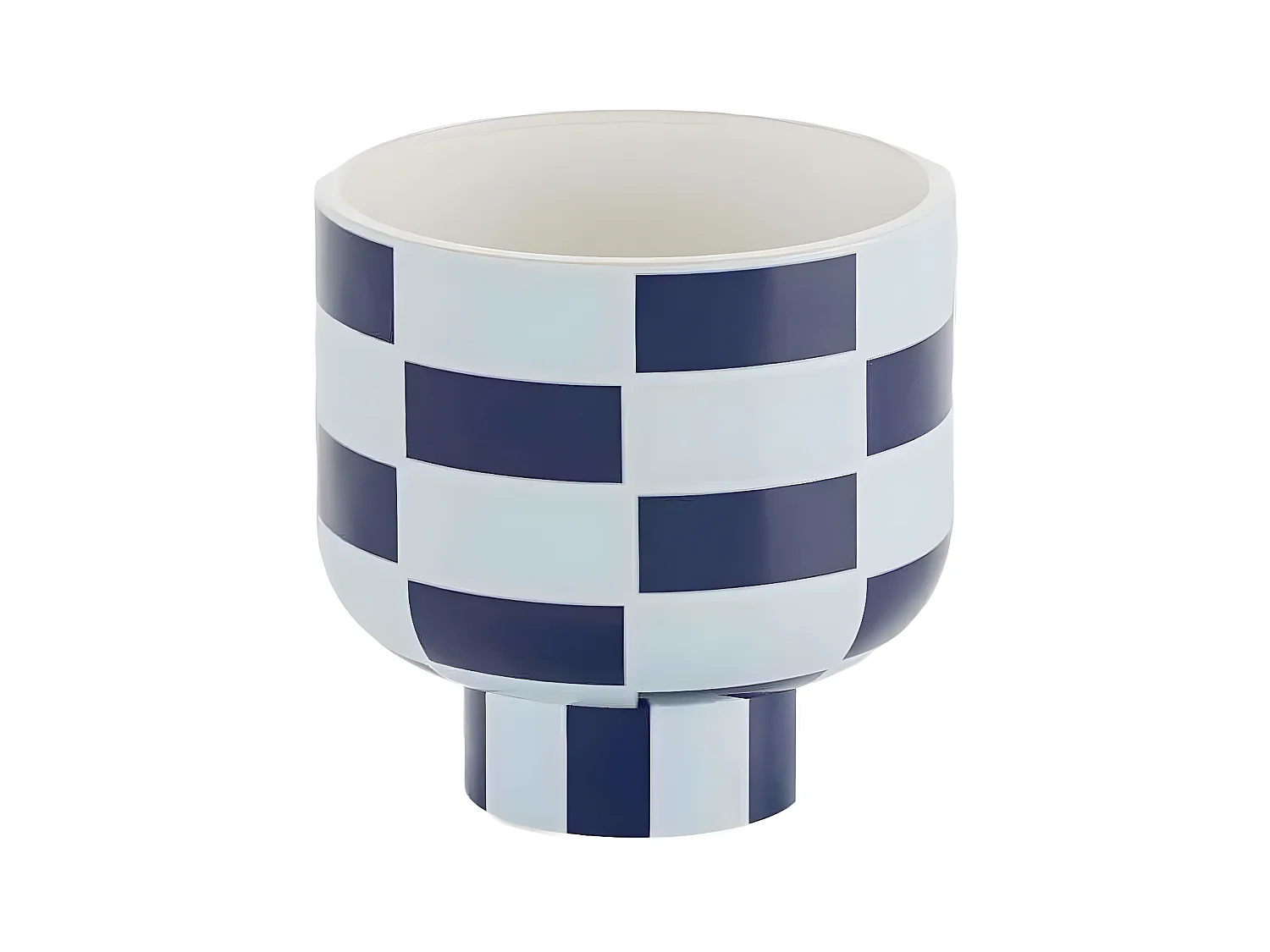 VERSAILLES - Vase céramique motif damier