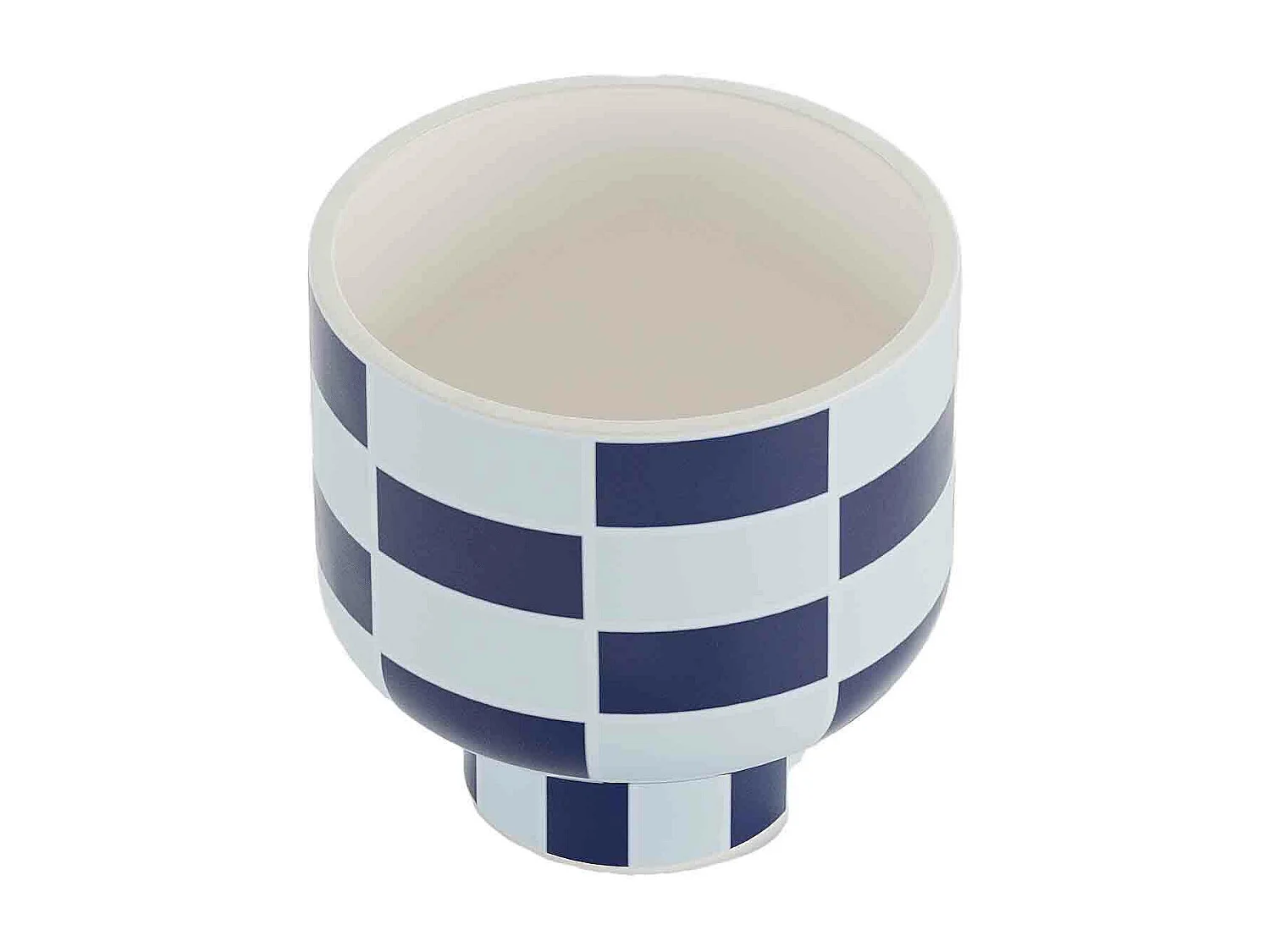 VERSAILLES - Vase céramique motif damier