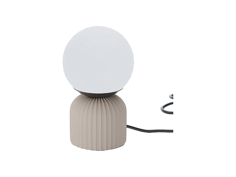 RENOIR - Lampe à poser en céramique et globe en verre