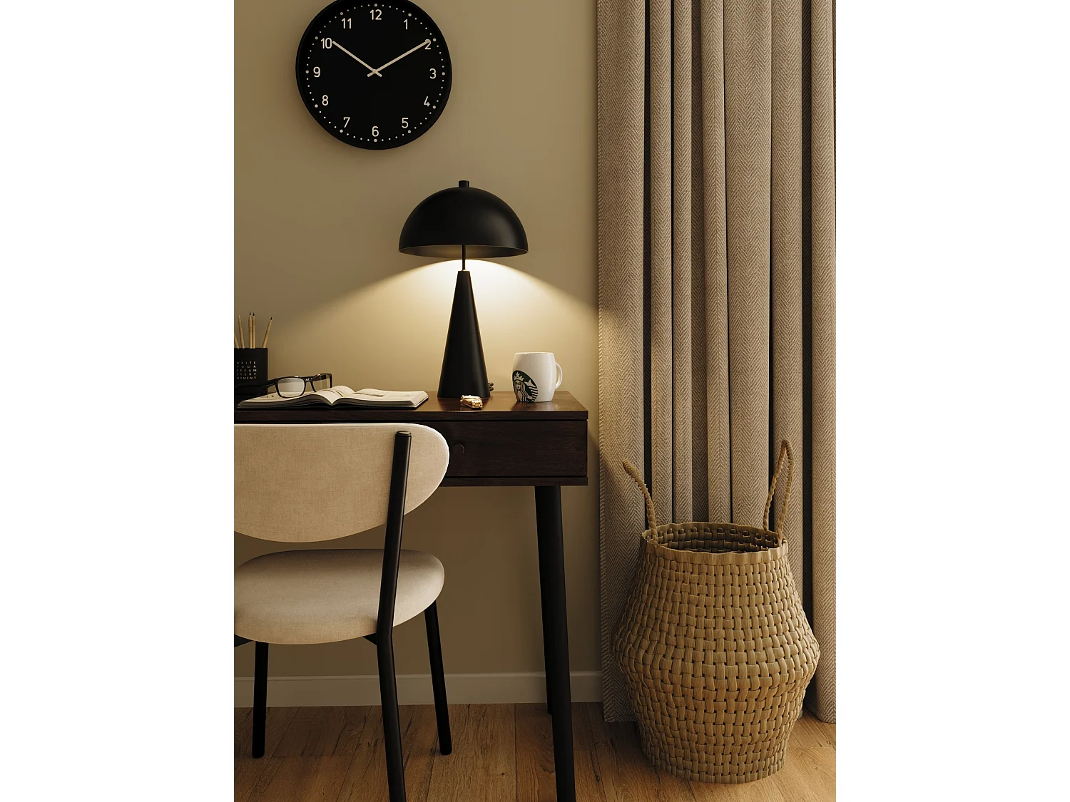 MONET - Lampe champignon à poser en métal