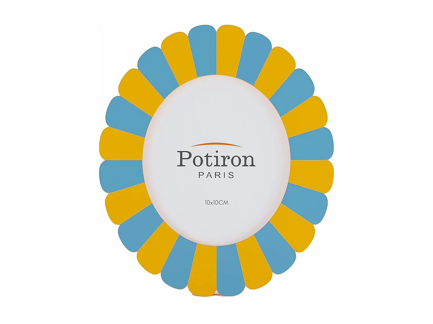 VENDOME PETIT - Petit cadre photo à poser ovale jaune