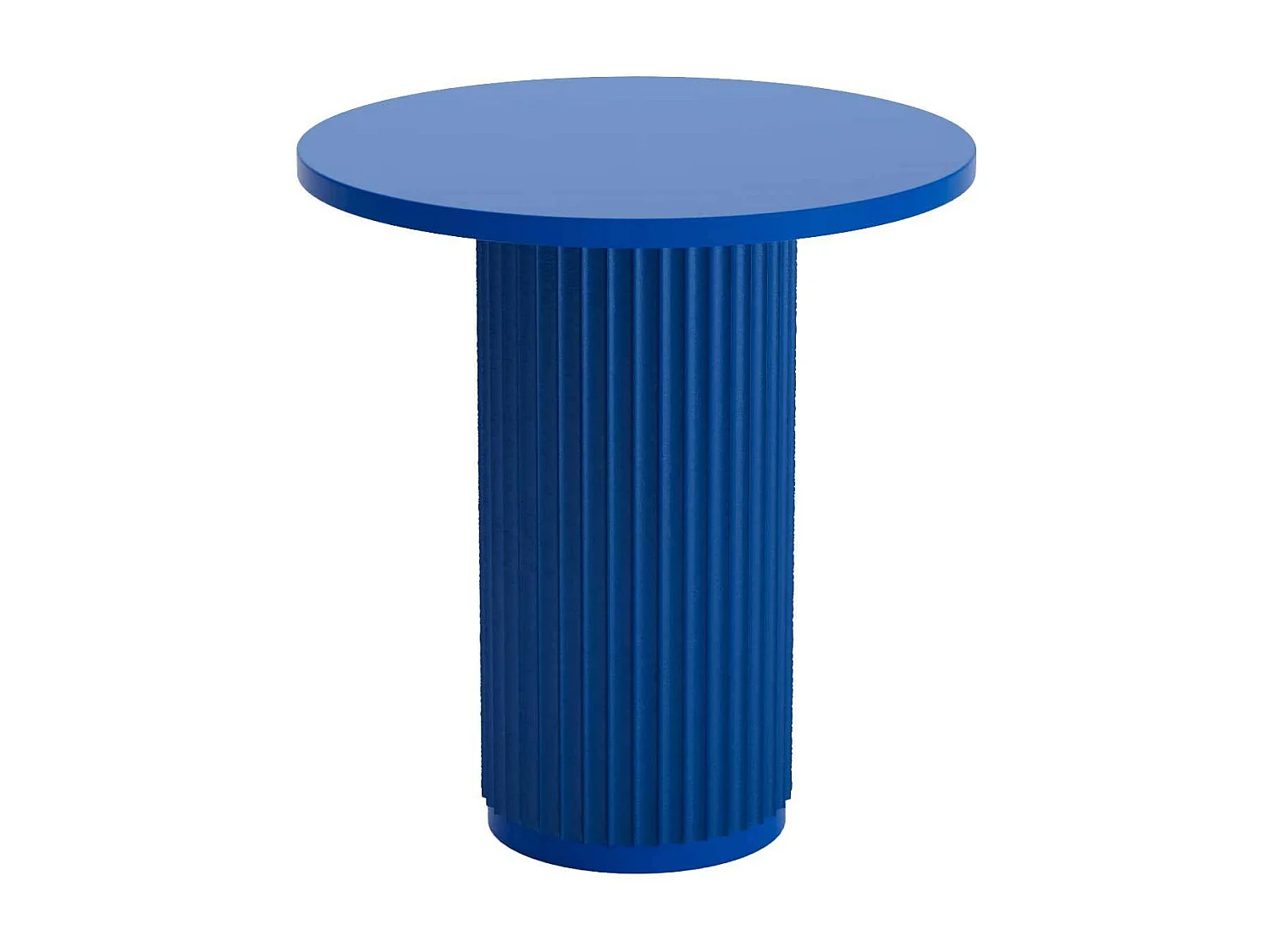 PIVOINE - Table d'appoint ronde cannelée