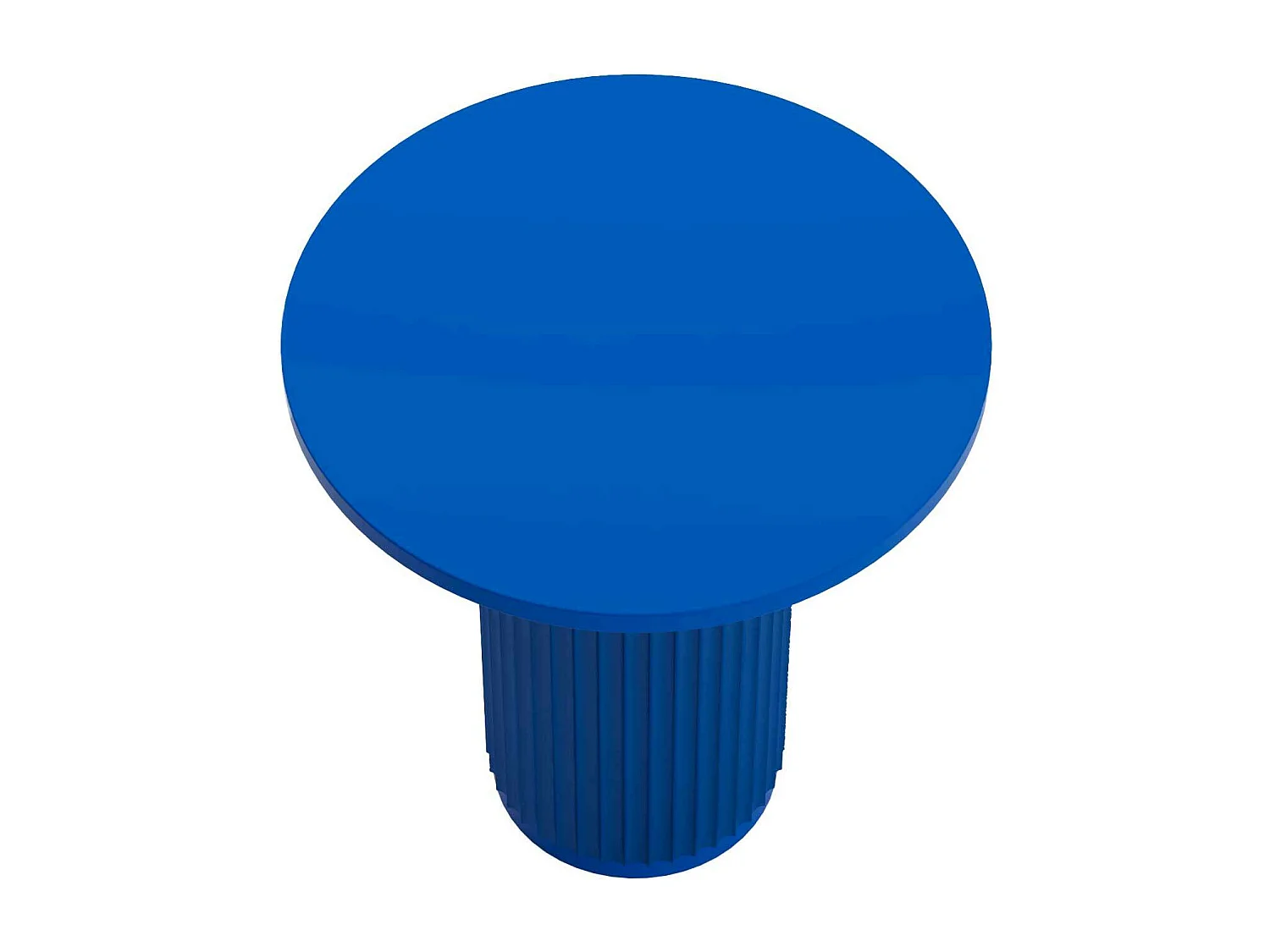 PIVOINE - Table d'appoint ronde cannelée