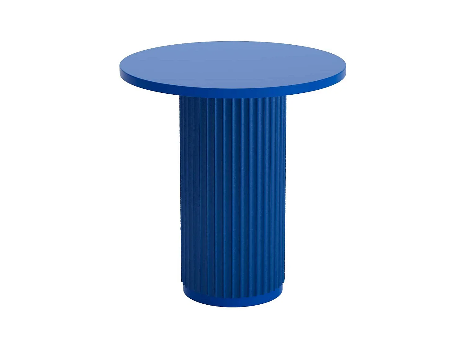 PIVOINE - Table d'appoint ronde cannelée