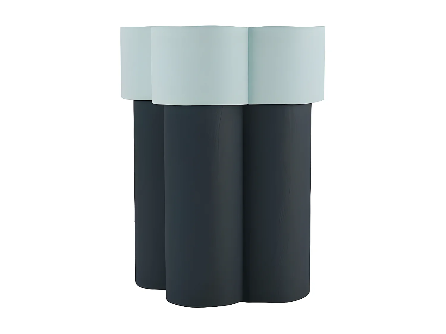 MAGNOLIA - Table d’appoint en forme de fleur, magnésie bleue