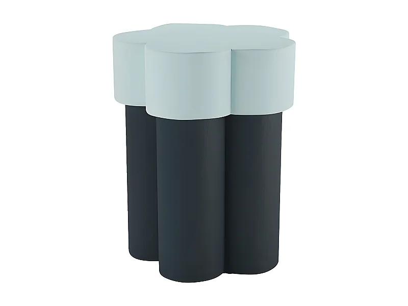 MAGNOLIA - Table d’appoint en forme de fleur, magnésie bleue