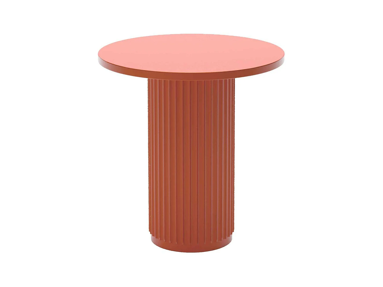 PIVOINE - Table d'appoint ronde cannelée