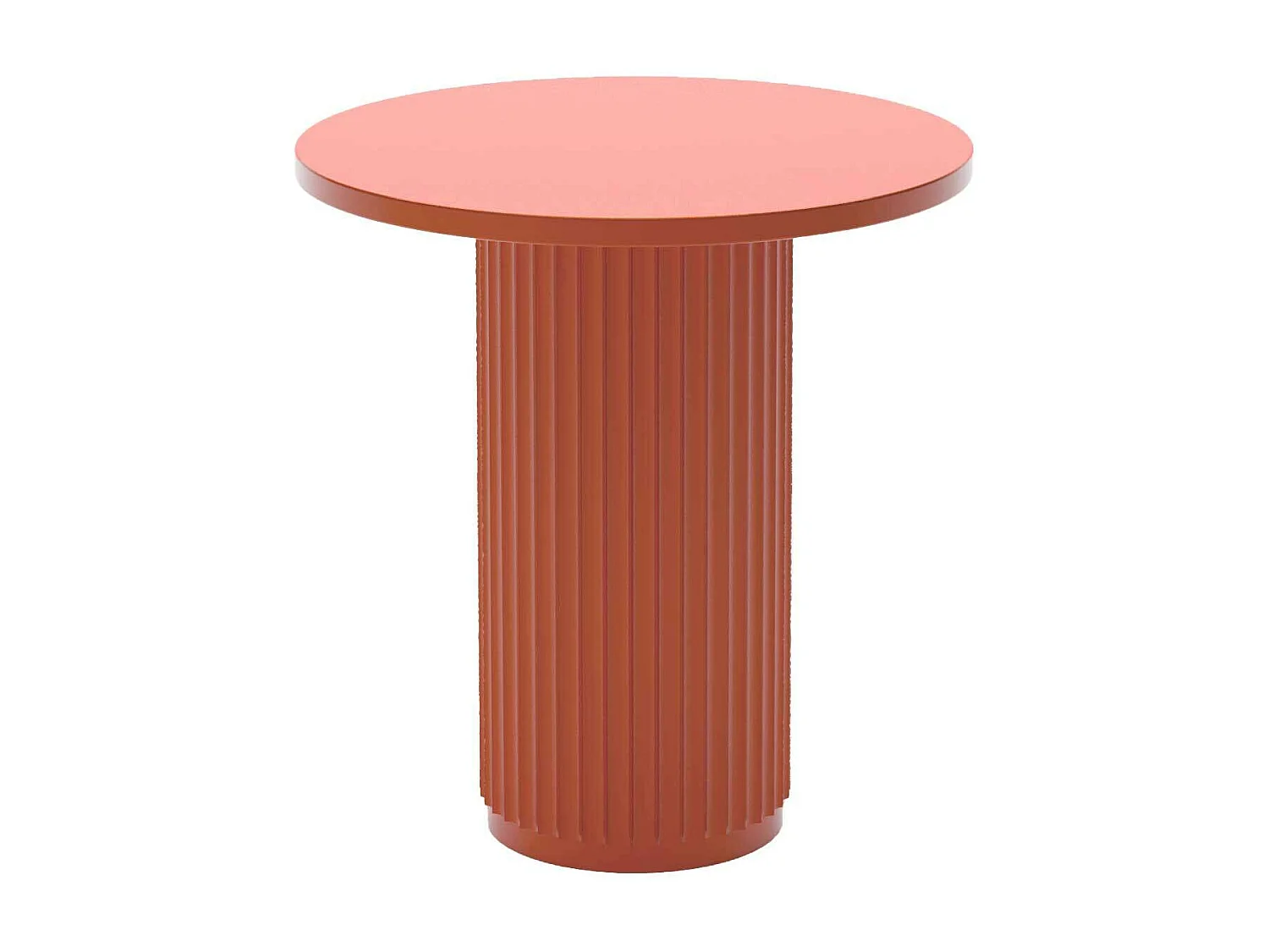 PIVOINE - Table d'appoint ronde cannelée