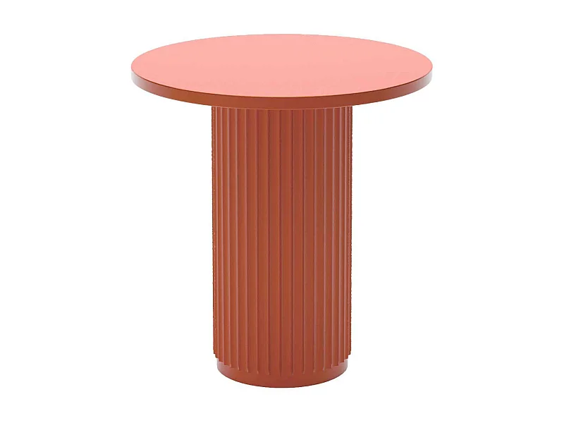 PIVOINE - Table d'appoint ronde cannelée
