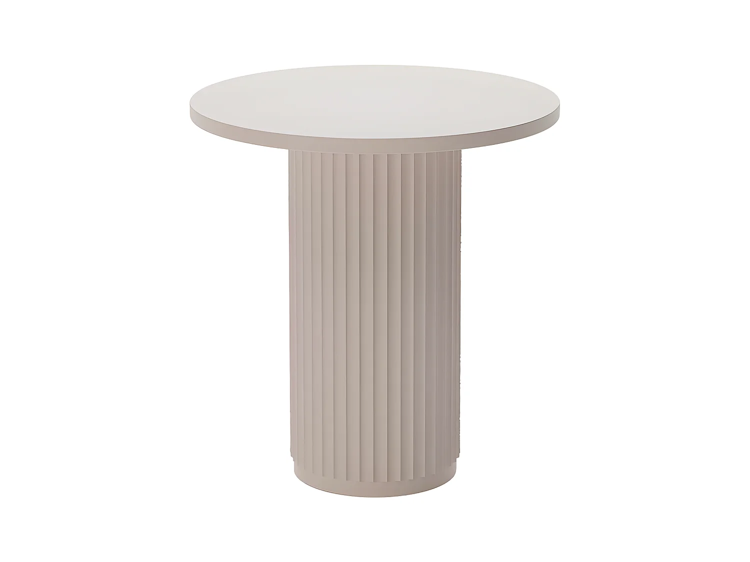 PIVOINE - Table d'appoint ronde cannelée