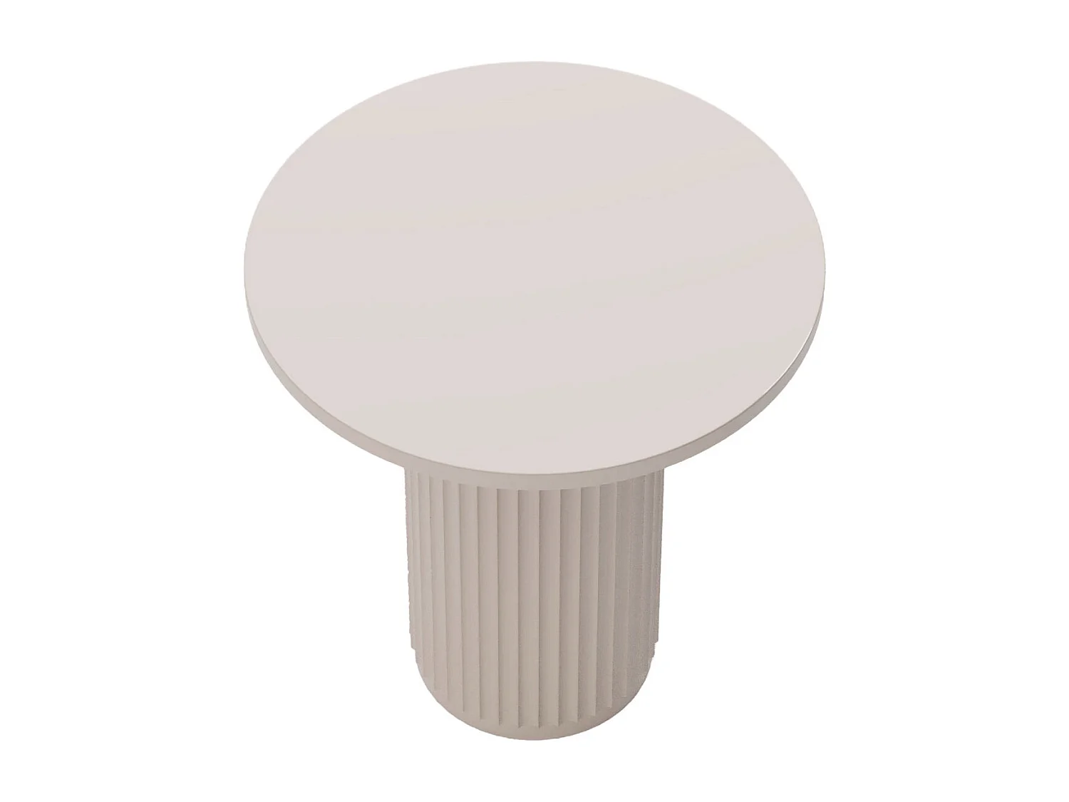 PIVOINE - Table d'appoint ronde cannelée