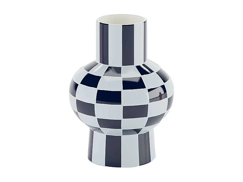 LOUVRE - Vase céramique motif damier