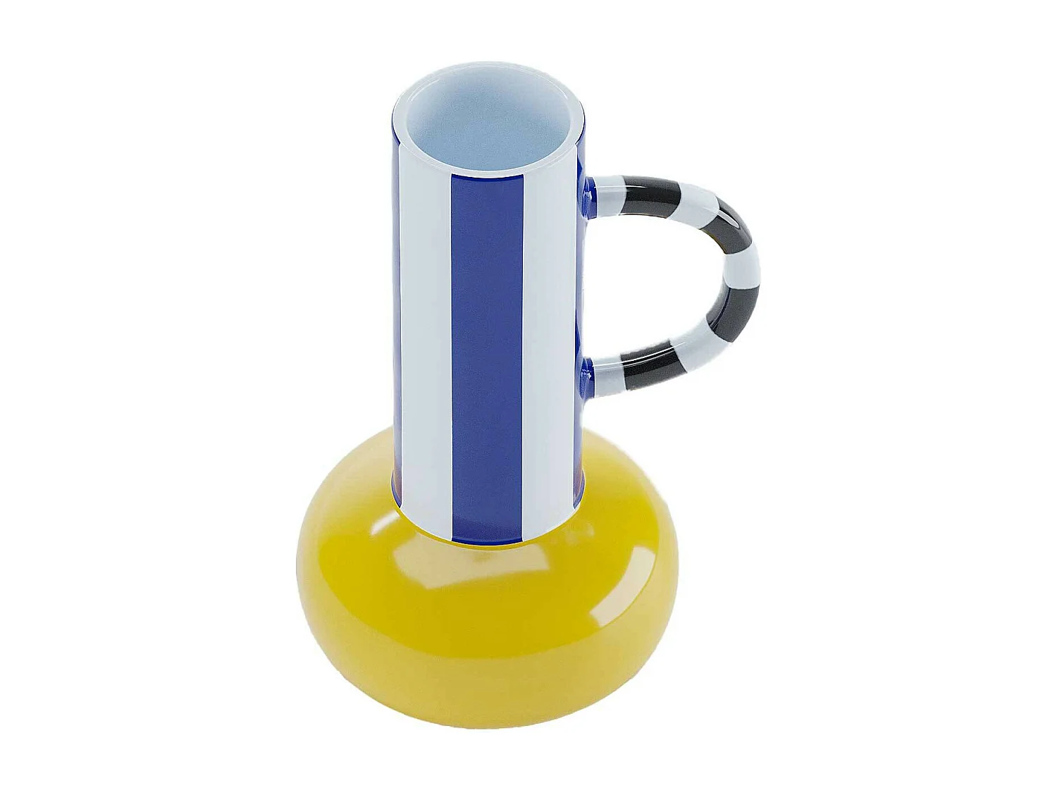 BIRMINGHAM - Vase décoratif en céramique avec poignée