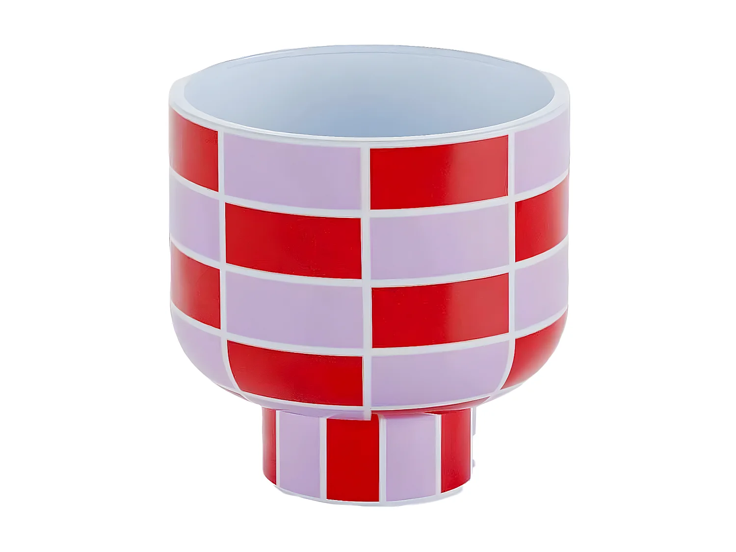 VERSAILLES - Vase céramique motif damier