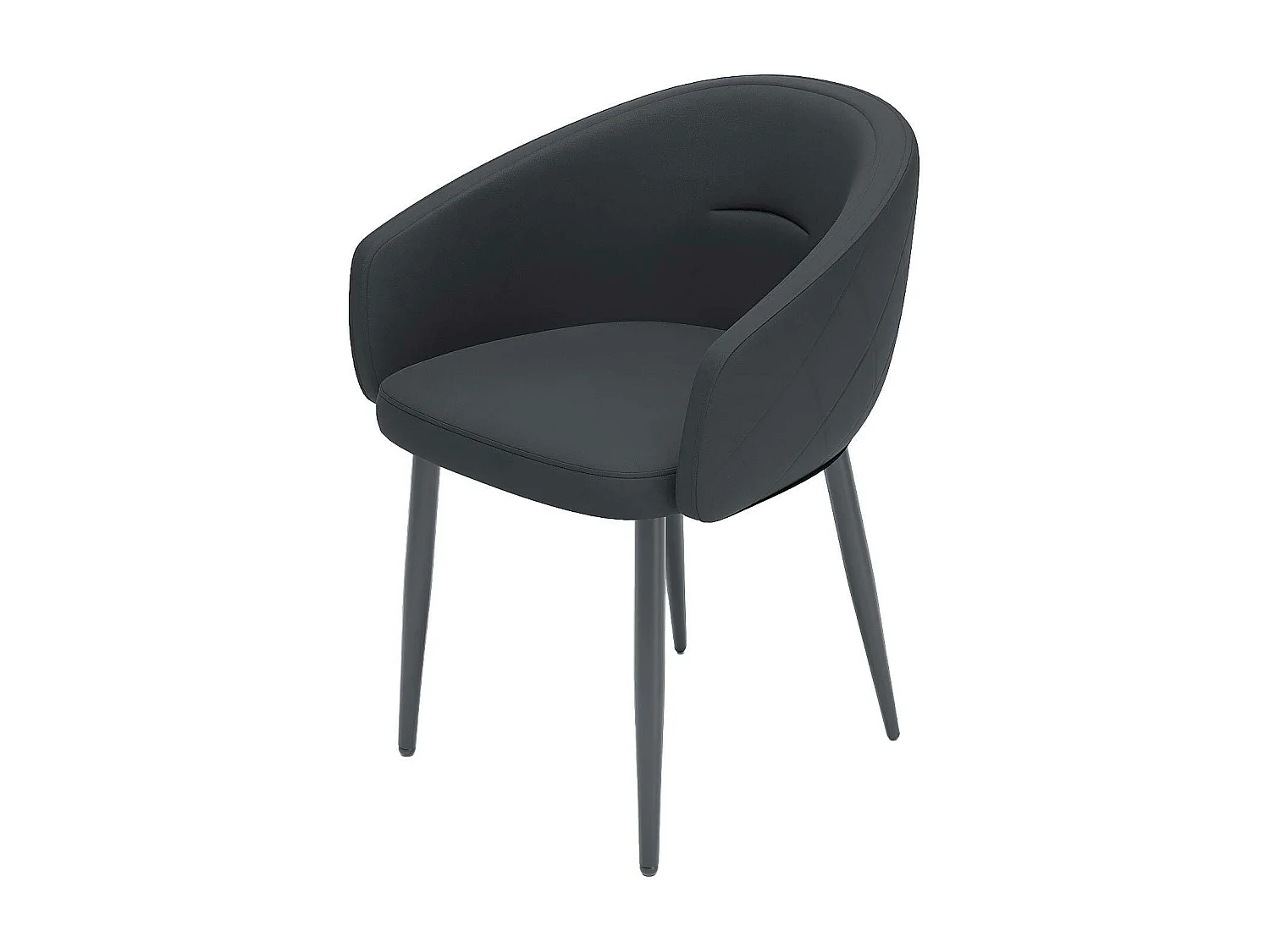 EUGÉNIE - Paire de fauteuils de table design velours