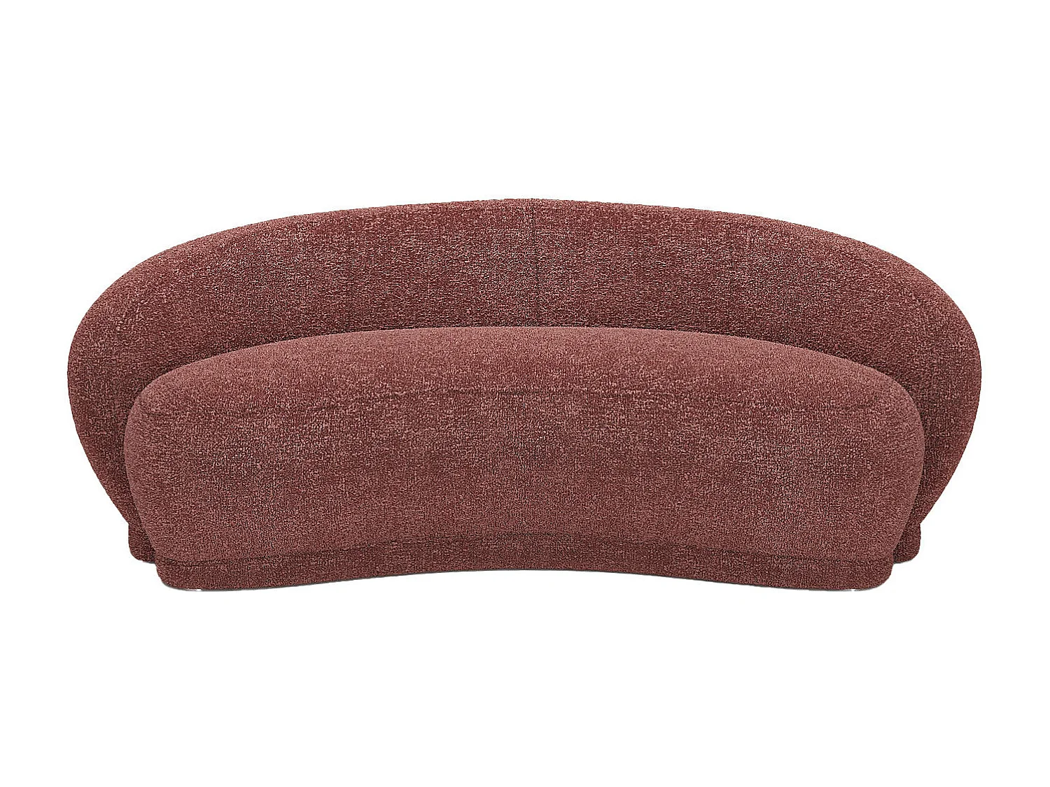 BIANCA - Canapé tissu bouclette rose