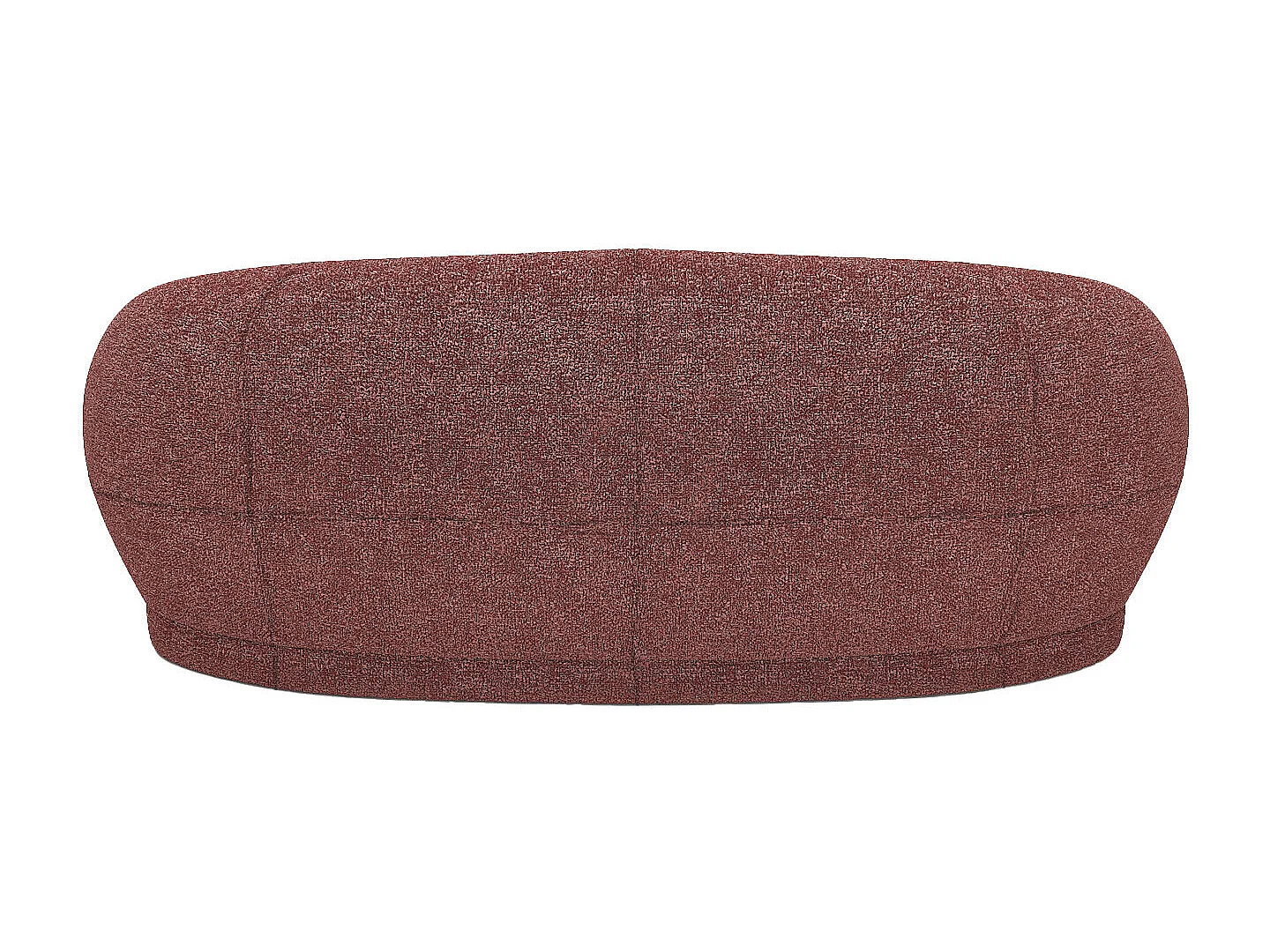 BIANCA - Canapé tissu bouclette rose