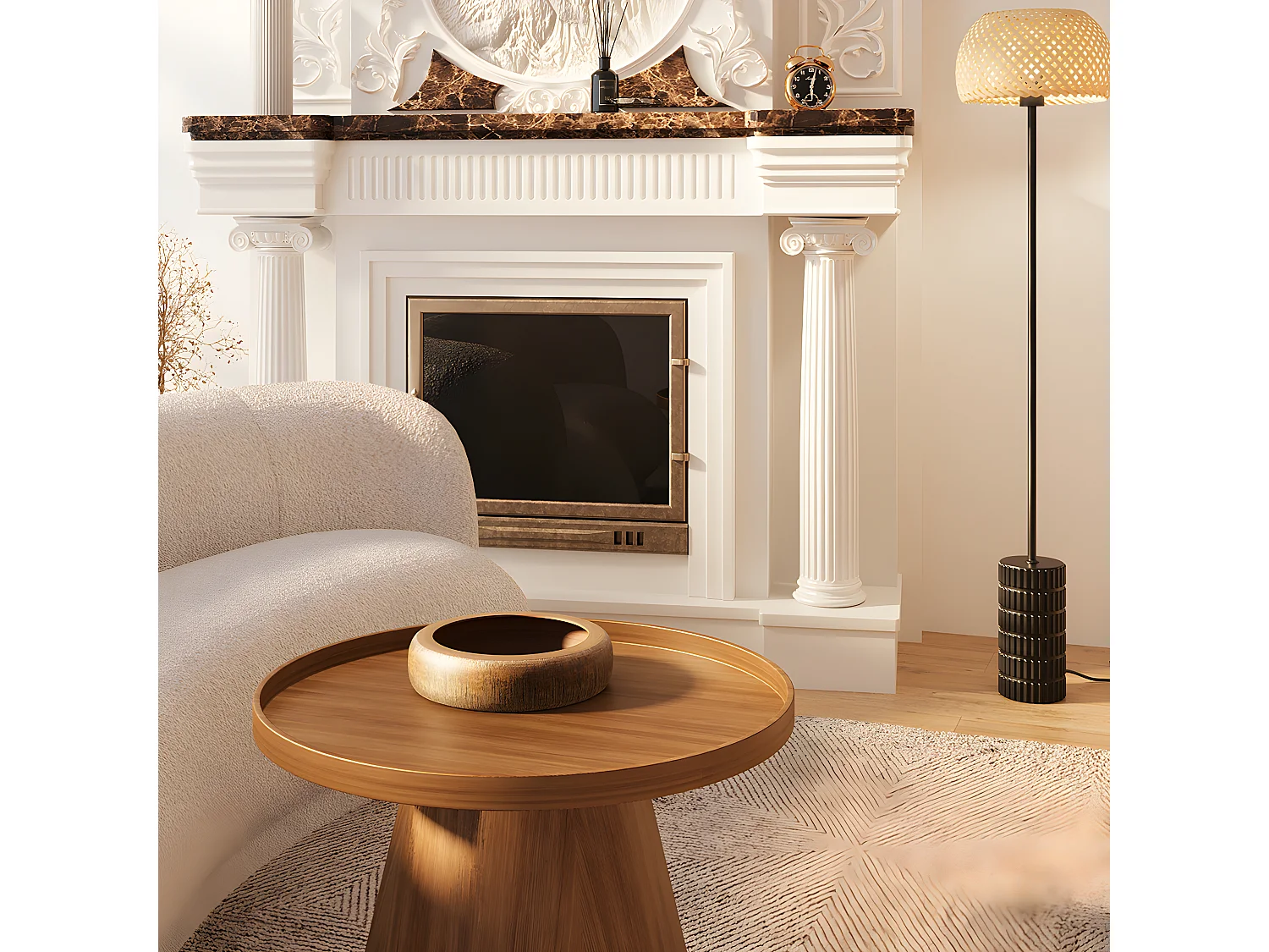 LAGOS - Coupelle vide-poches design imitation bois