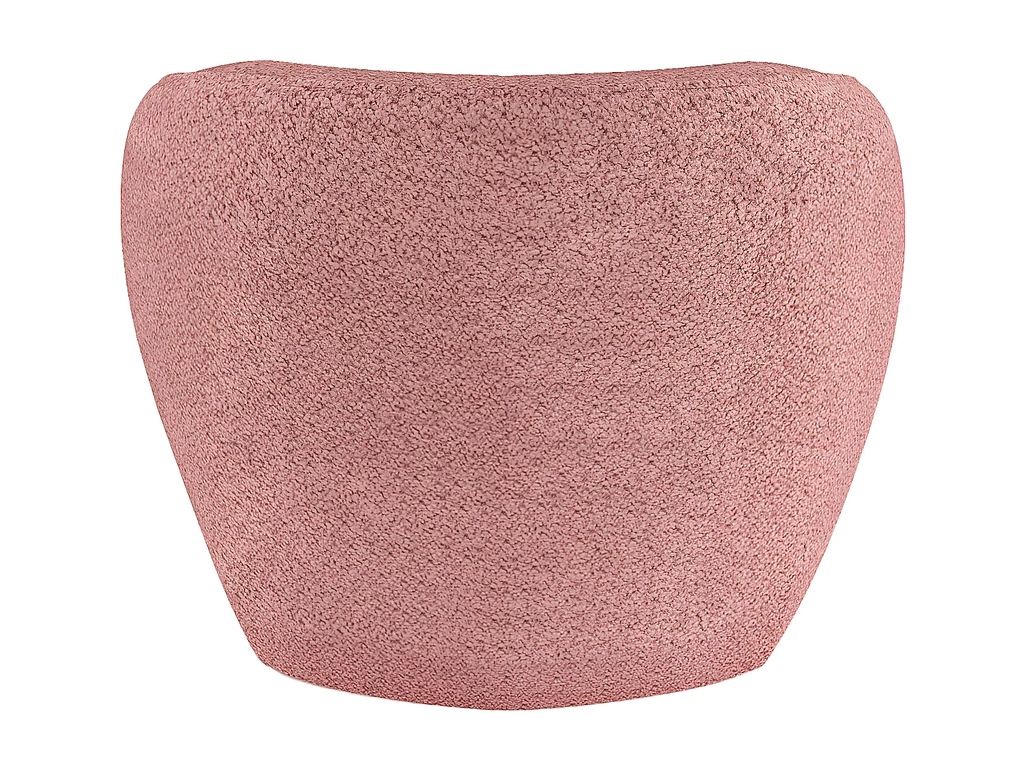 PABLO - Fauteuil design bouclé rose