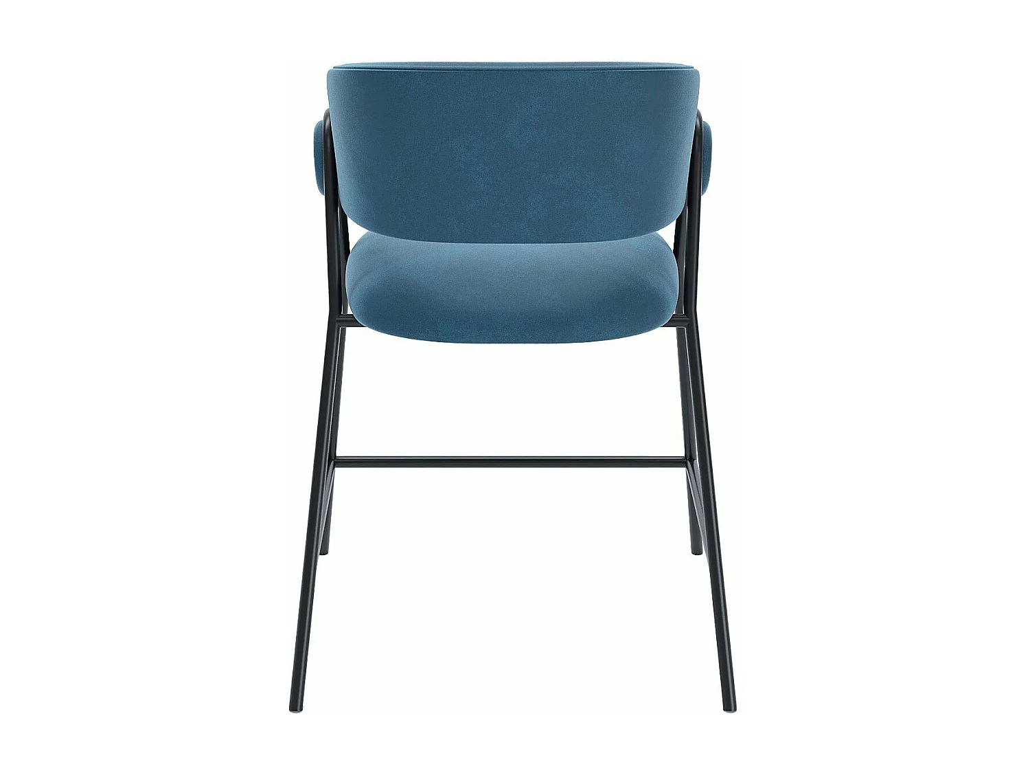 BONNIE - Lot de 2 tabourets de bar avec dossier, velours