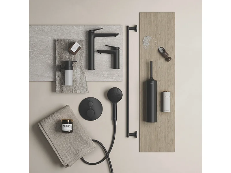 Mitigeur bain douche encastré DURAVIT Wave noir mat