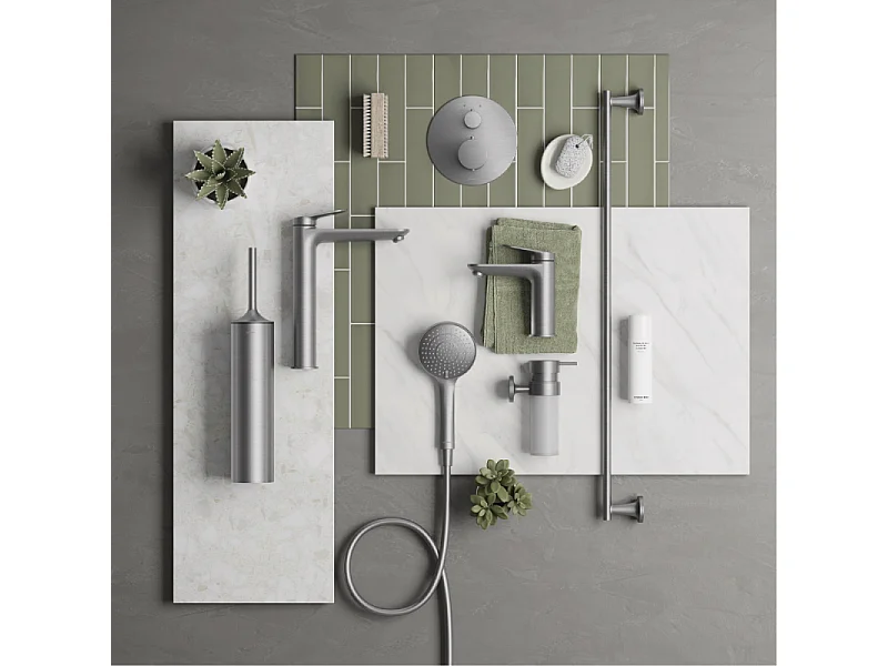 Pommeau de douche 3 jets DURAVIT MinusFlow inox brossé