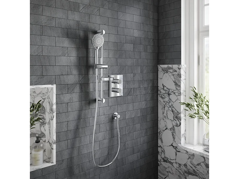 Ensemble de douche à trois jets Villeroy & Boch Universal Chrome