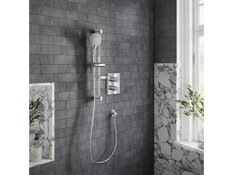 Ensemble de douche à trois jets Villeroy & Boch Universal Chrome