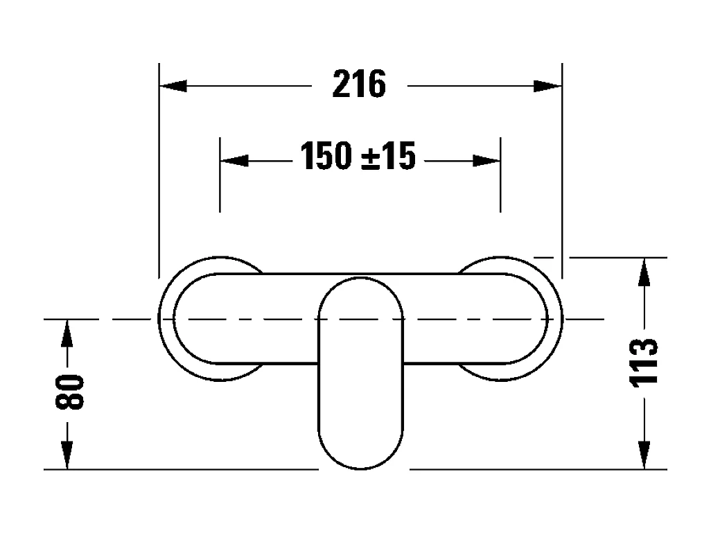 DURAVIT Wave mezclador de ducha mecánico bronce cepillado