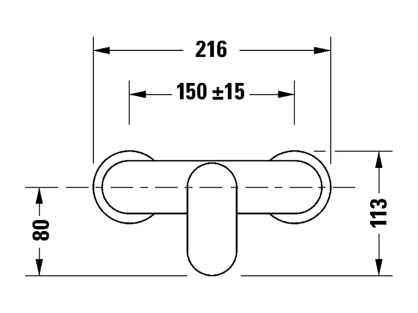 DURAVIT Wave mezclador de ducha mecánico bronce cepillado