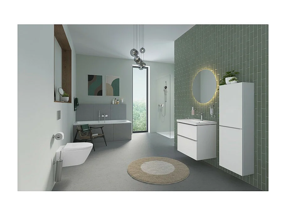 Mitigeur bain douche mécanique DURAVIT Wave chromé brillant