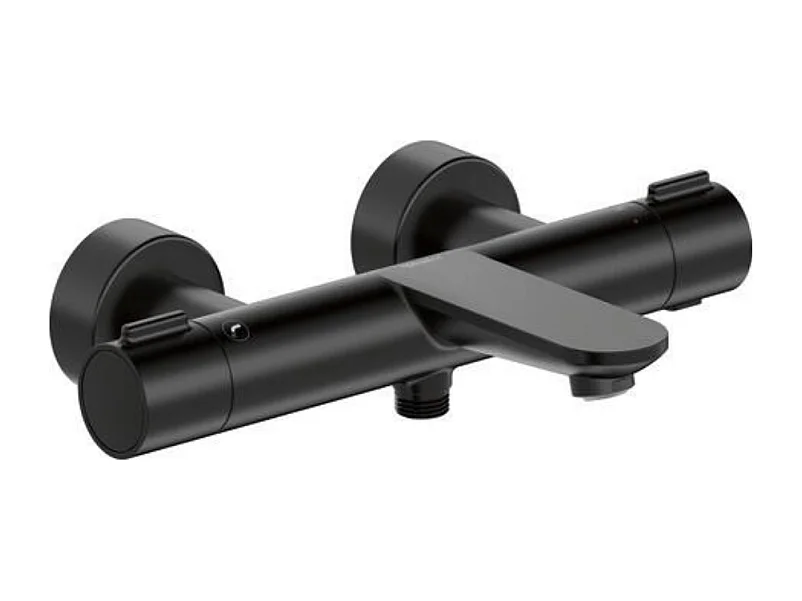 Mitigeur bain douche thermostatique DURAVIT Wave noir mat