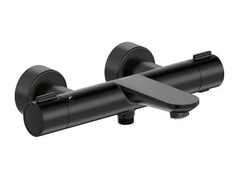 Mitigeur bain douche thermostatique DURAVIT Wave noir mat
