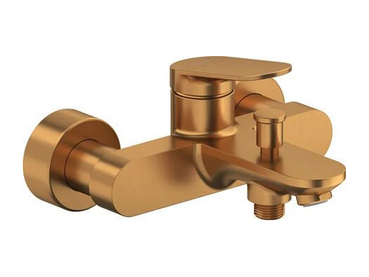 Mitigeur bain douche mécanique DURAVIT Wave bronze brossé