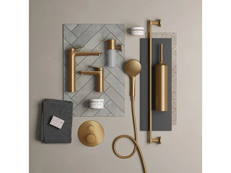 Bec bain déverseur DURAVIT Wave bronze brossé