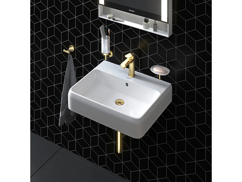 Mitigeur lavabo DUVARIT Wave M sans vidage doré poli