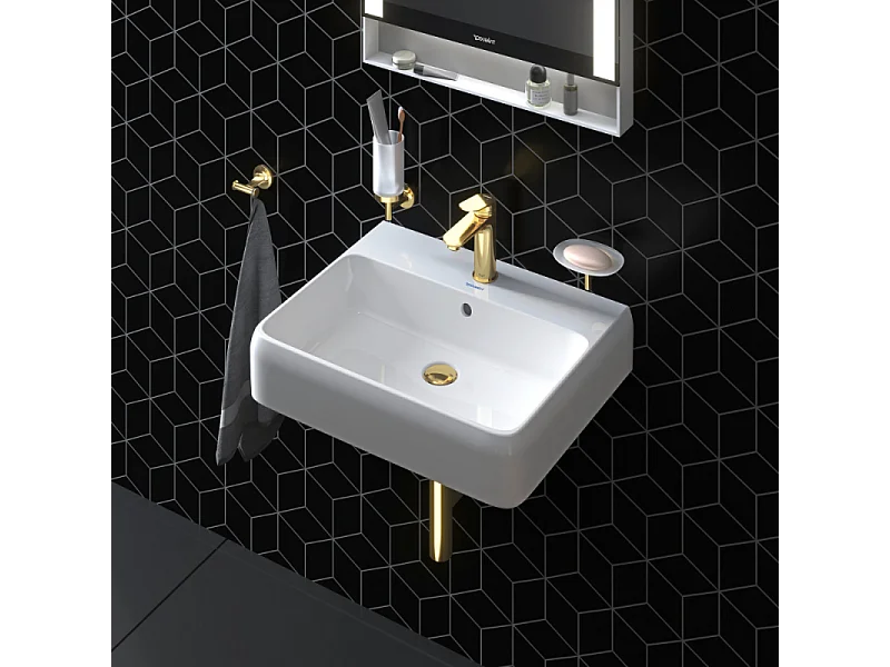 Mezclador de lavabo DUVARIT Wave M sin desagüe oro pulido