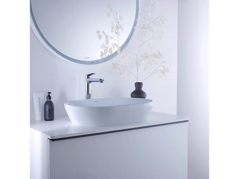 Mitigeur lavabo DUVARIT Wave XL sans vidage chromé brillant