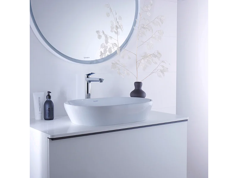 Mitigeur lavabo DUVARIT Wave XL sans vidage chromé brillant