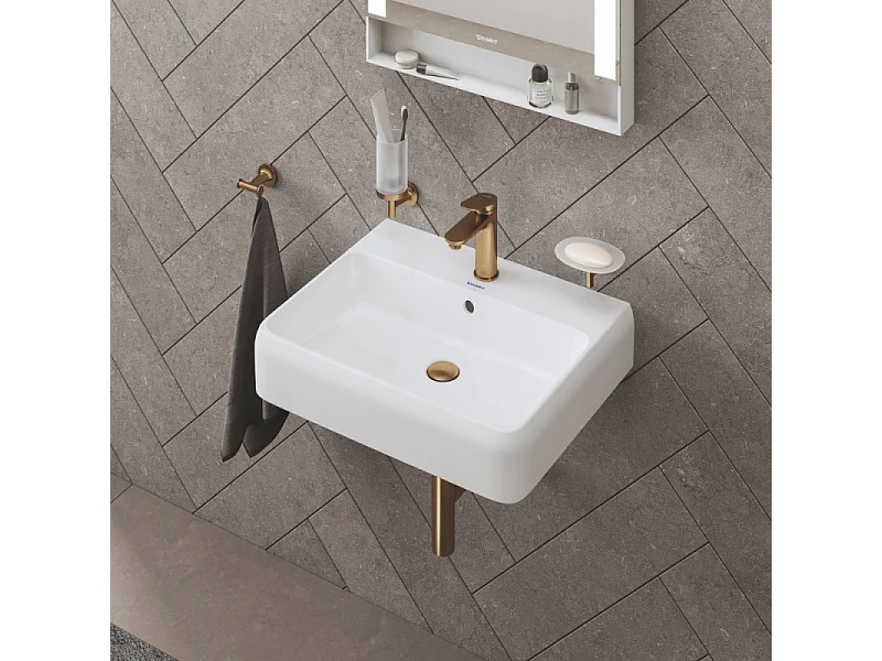 Mitigeur lavabo DUVARIT Wave M sans vidage bronze brossé