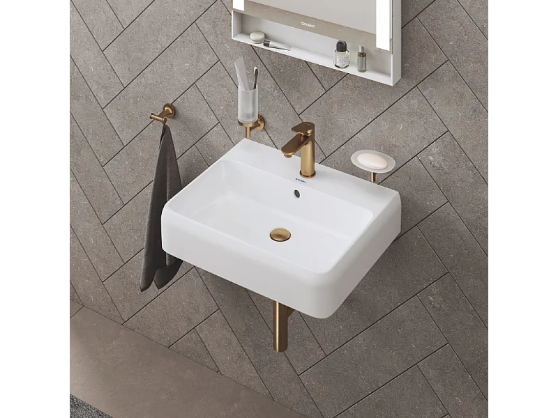 Mitigeur lavabo DUVARIT Wave M sans vidage bronze brossé