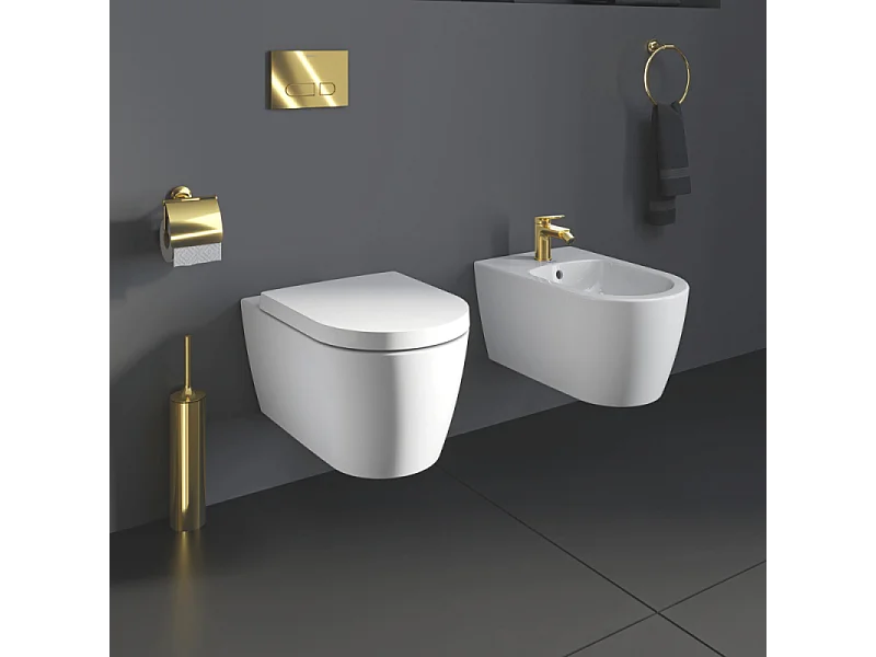 Mitigeur bidet DURAVIT Wave doré poli