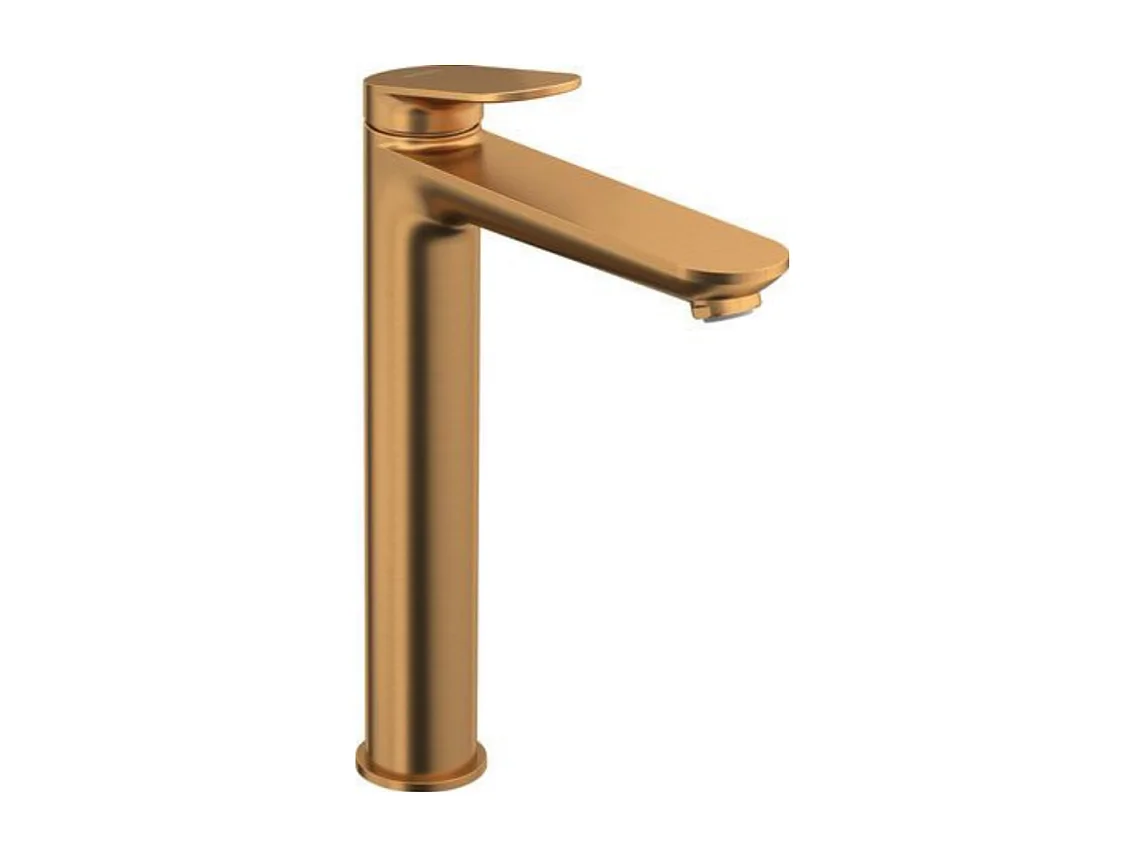 Mezclador de lavabo DUVARIT Wave XL sin vaciador bronce cepillado