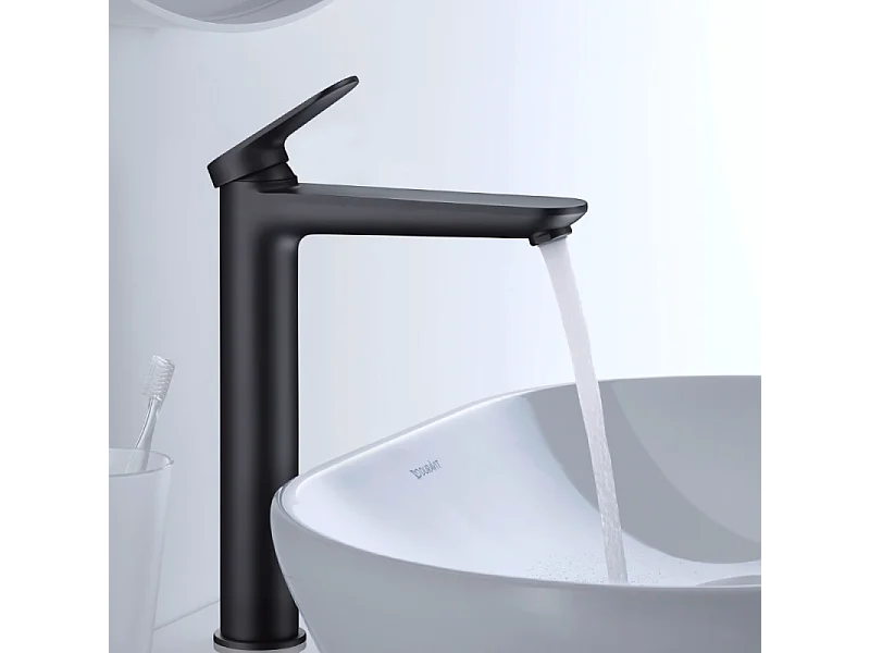 Mitigeur lavabo DURAVIT Wave XL sans vidage noir mat