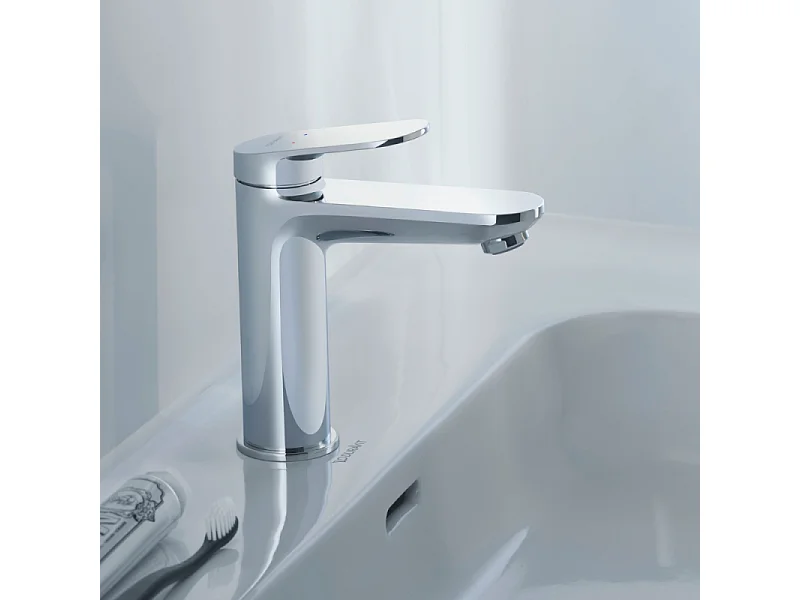 Mitigeur lavabo DUVARIT Wave M avec vidage chromé brillant