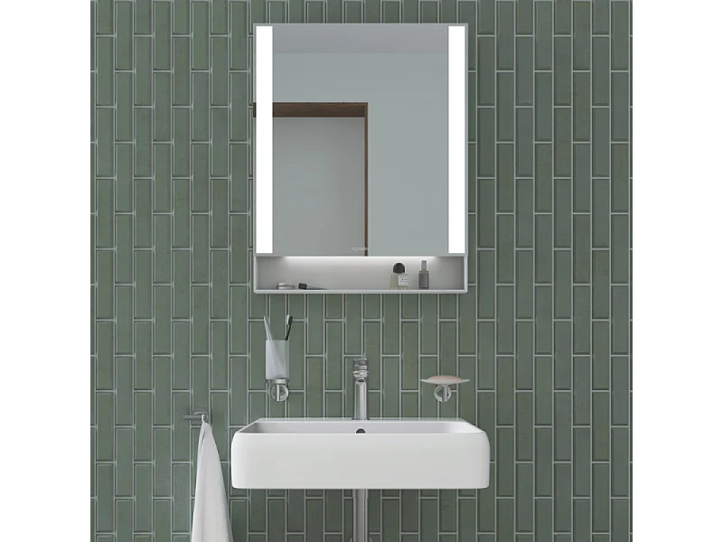 Mitigeur lavabo DUVARIT Wave M avec vidage inox brossé